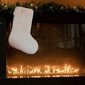 Victoria's Secret Elegant Cream Holiday Stocking